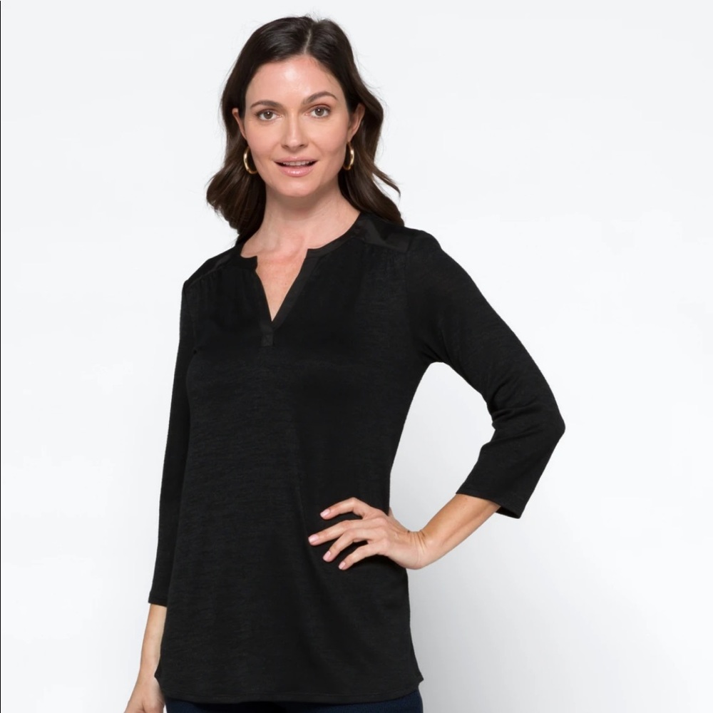 41 Hawthorn Tulla Mixed Material Knit Top